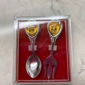 Vintage Souvenir Opryland Stainless Steel Spoon and Fork Set‎ Collectible Gift